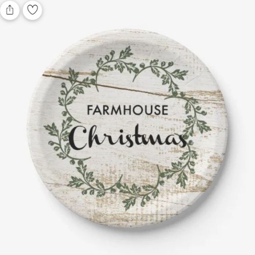 Farmhouse Christmas Plates