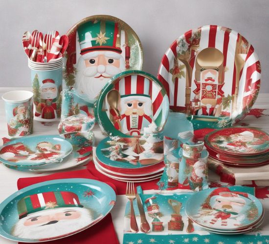 Nutcracker Christmas Plates