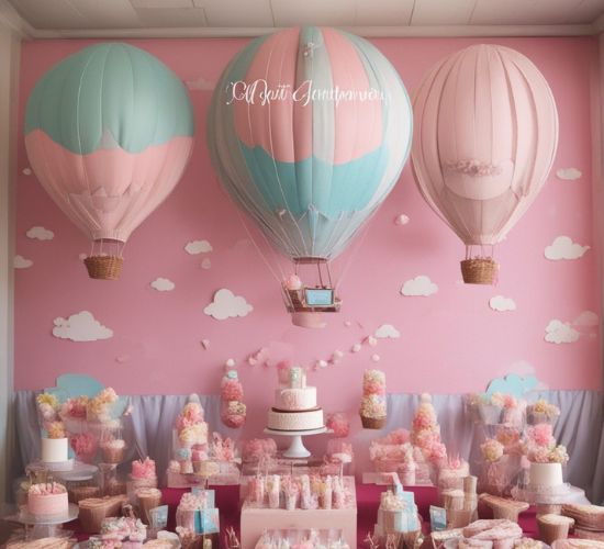 Air Balloon Birthday Decoration
