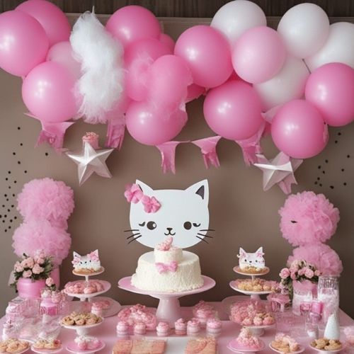 Cat themed birthday party