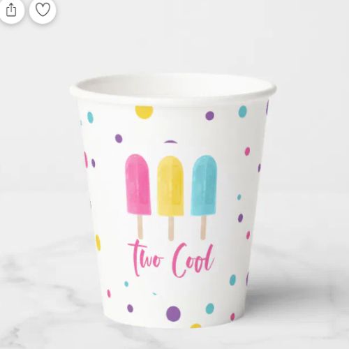 Ice Cream Party Paper Cup