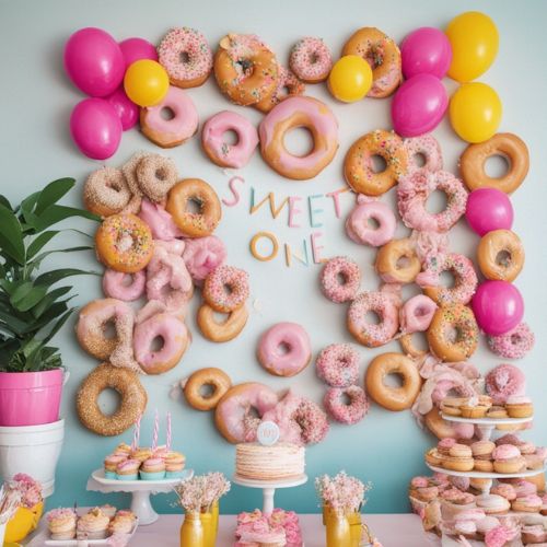 donut birthday party decor