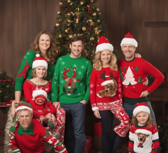 Ugly Family Christmas Sweaters