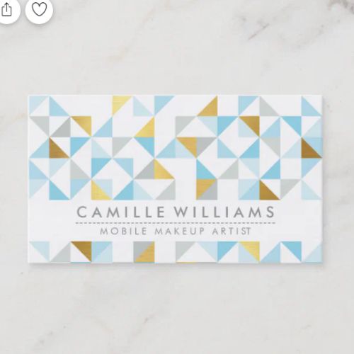 geometric business cards